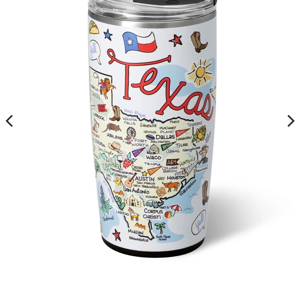 Texas Map Travel mug cup Tumbler brand new ships AsAP
